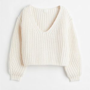 NWT H&M Rib knit cropped sweater